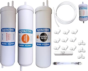 Aquadyne Compatible Filter Service for Aquaguard Reviva NXT RO + UV + UF with Installation Guide and Video Fitment Support, 1- Piece, White