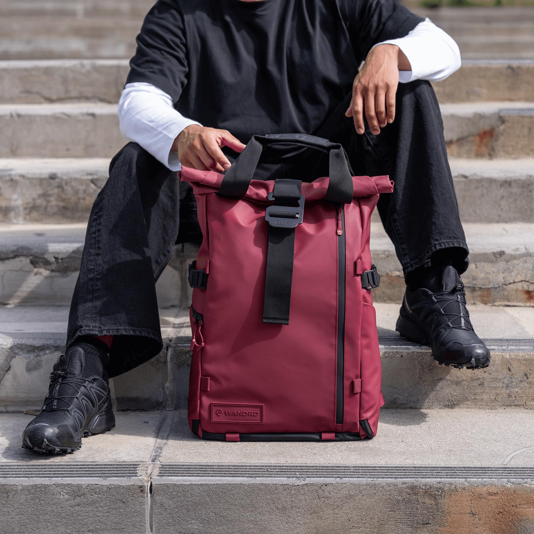WANDRD PRVKE 31L V4: zaino per fotocamera e set fotografico, zaino da viaggio e fotografia resistente alle intemperie, il pacchetto include borsa da 31 l, cubo per fotocamera, cinghie in vita e