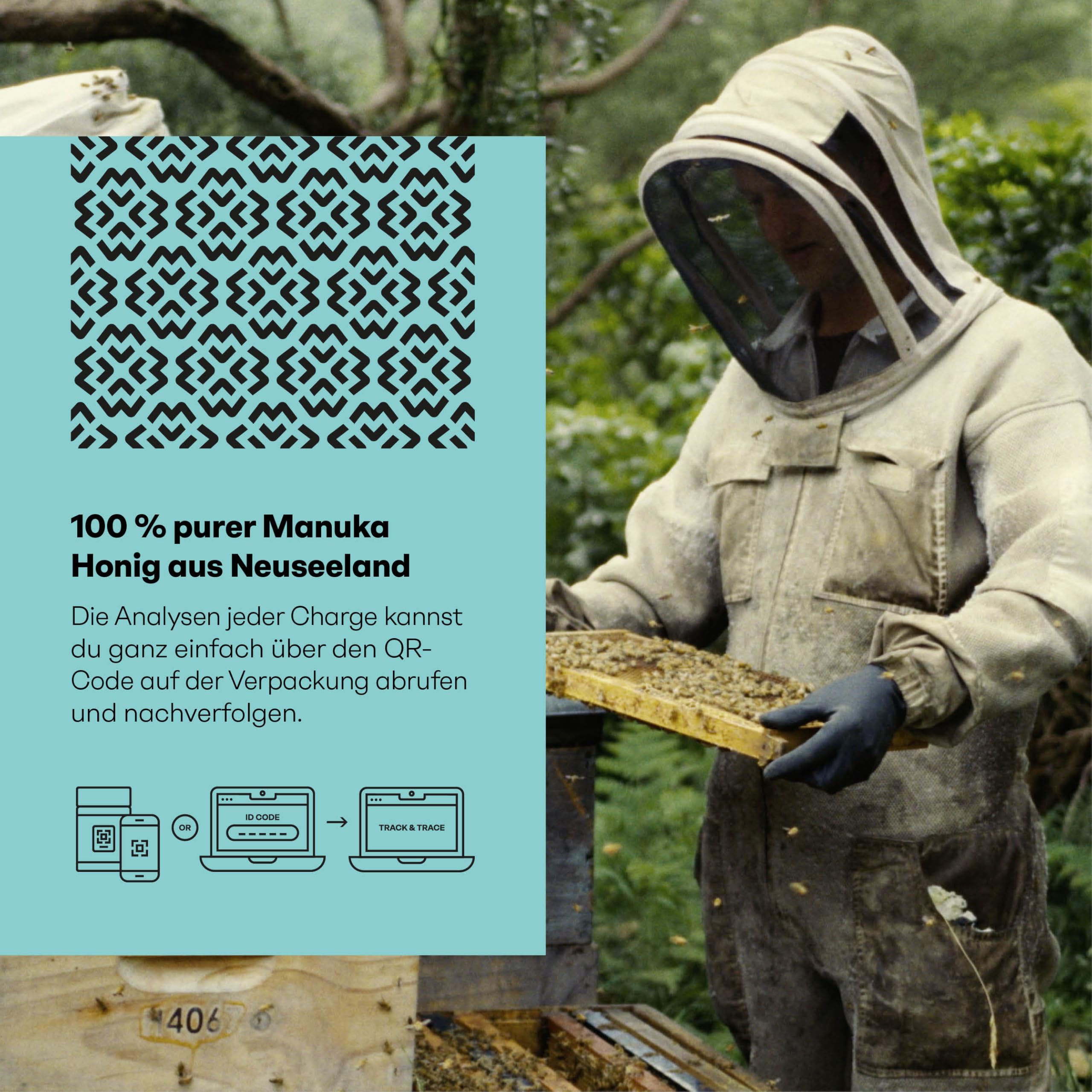 MANUKA VALLEY – Manuka Honig mit 829+ MGO im Glas. 300 g. Laborgeprüft und zertifiziert – 100 % natürlicher Manuka-Honig aus Neuseeland. Mit erdigem Geschmack und sanft bitterer Note