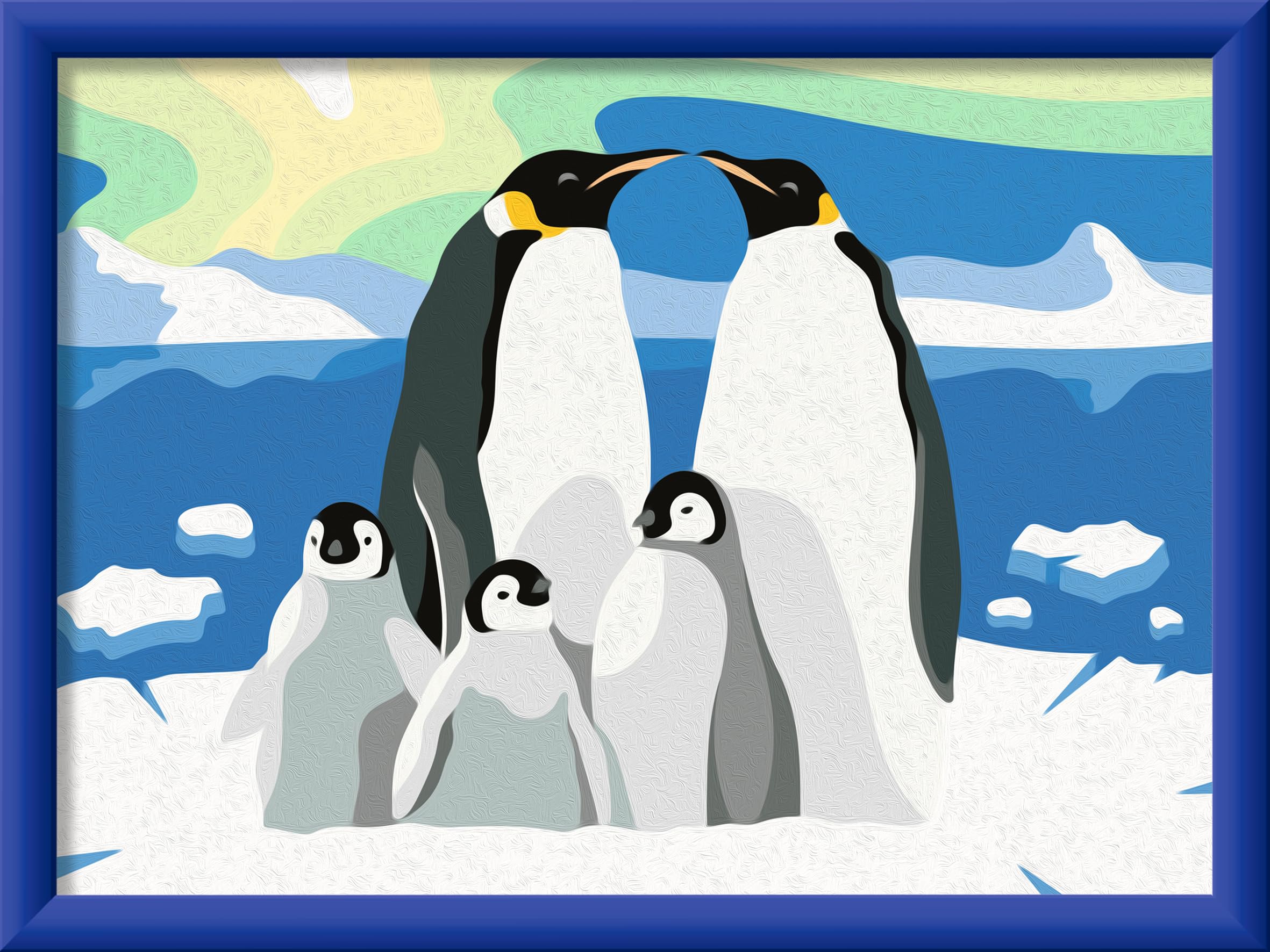 Ravensburger CreArt Malen nach Zahlen 25888: Pinguin-Familie (ab 9 Jahren)