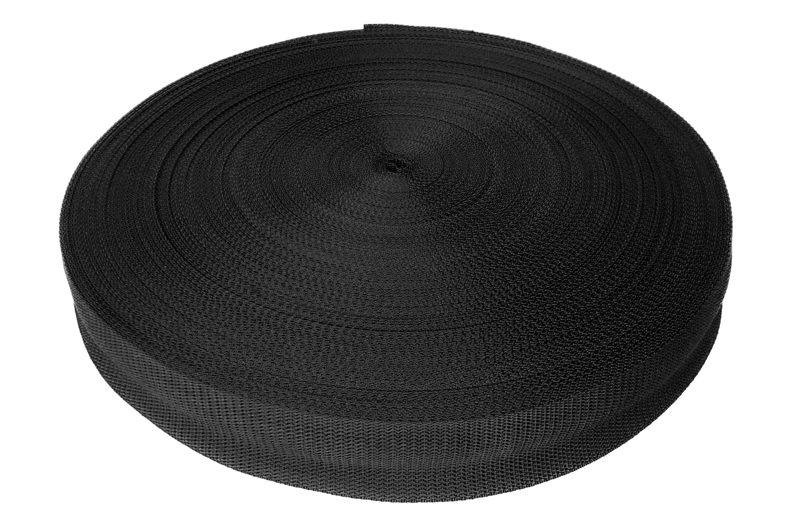 Trimz Heavy Duty Polypropylene Webbing Strap — 50mm Wide x 100m Long — Strong, Abrasion-Resistant Tape for Sewing, Bags, Belts & DIY (Black) — image 1