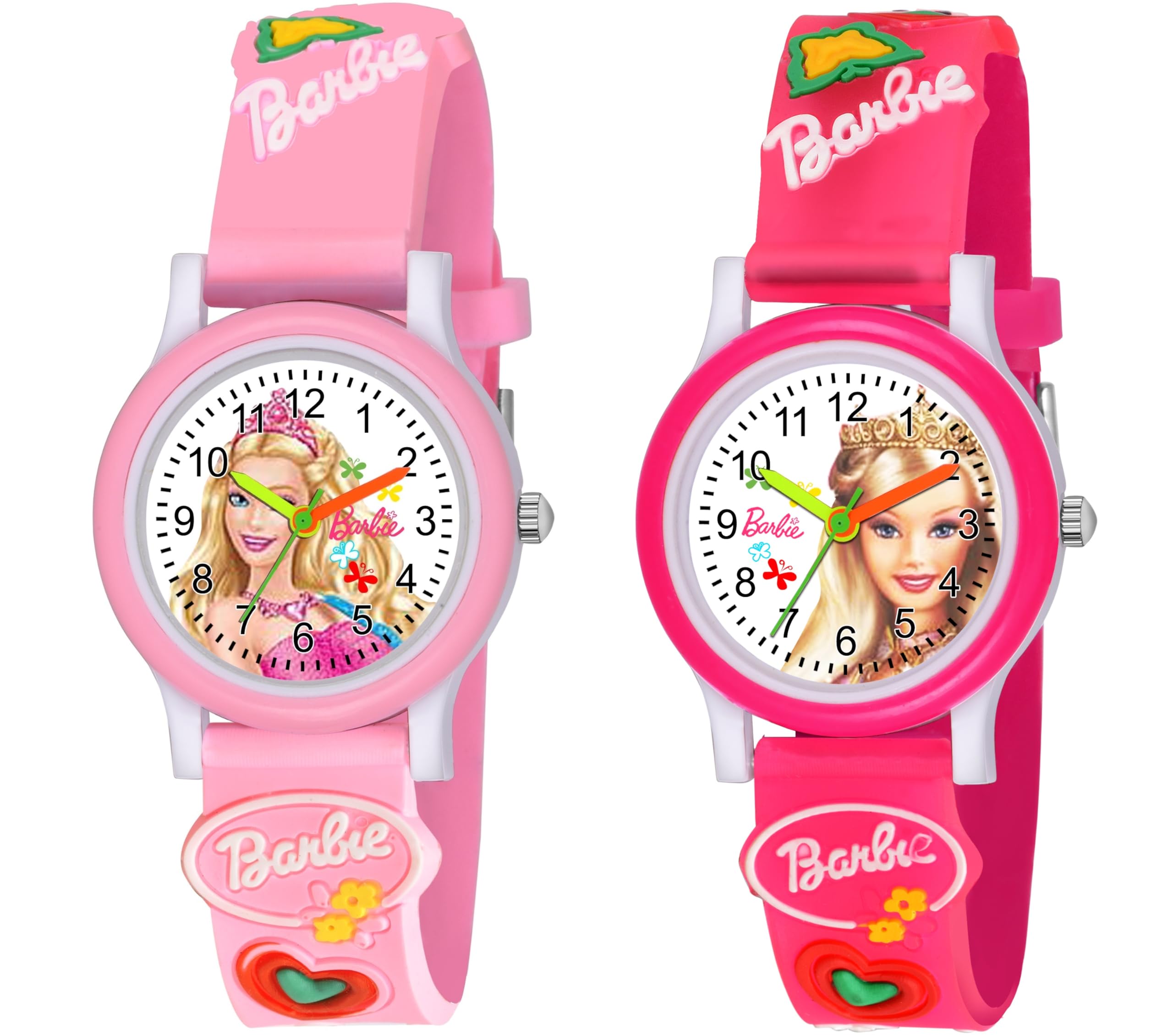 SWADESI STUFF White Dial Barbie Love Watch Rubber Analogue Girls Watch Combo of 2 (Multicolor) (Pink DarkPink) (B0D4HV3M2V) Amazon Price History, Amazon Price Tracker
