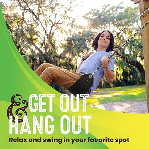 Miniatura 6 de Swurfer Columpios de columpio para exteriores de árbol, reemplazo de asiento de columpio para patio de recreo, accesorios de juego de columpios,