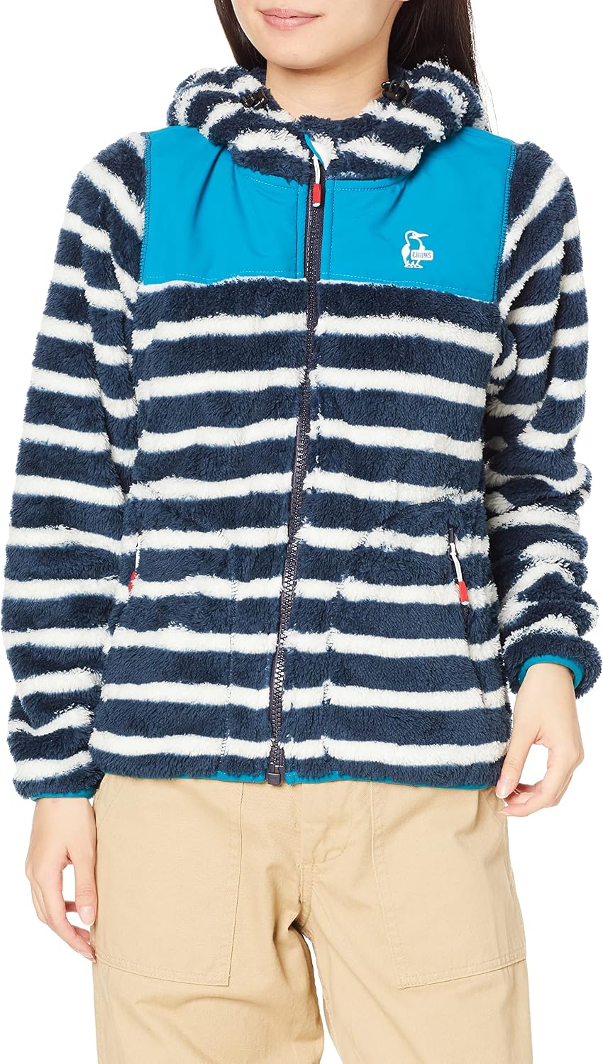 Amazon.co.jp: [チャムス] Elmo Fleece Full Zip Parka : ファッション