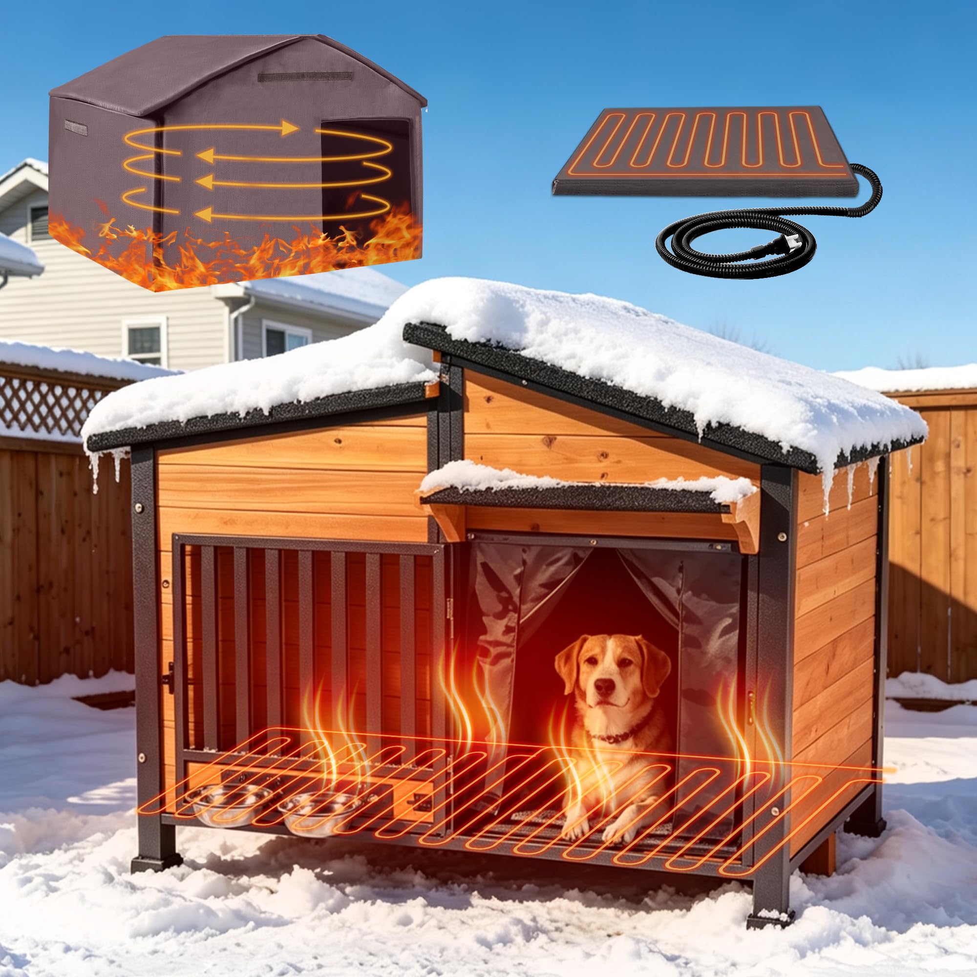 GUTINNEEN Heated Dog House