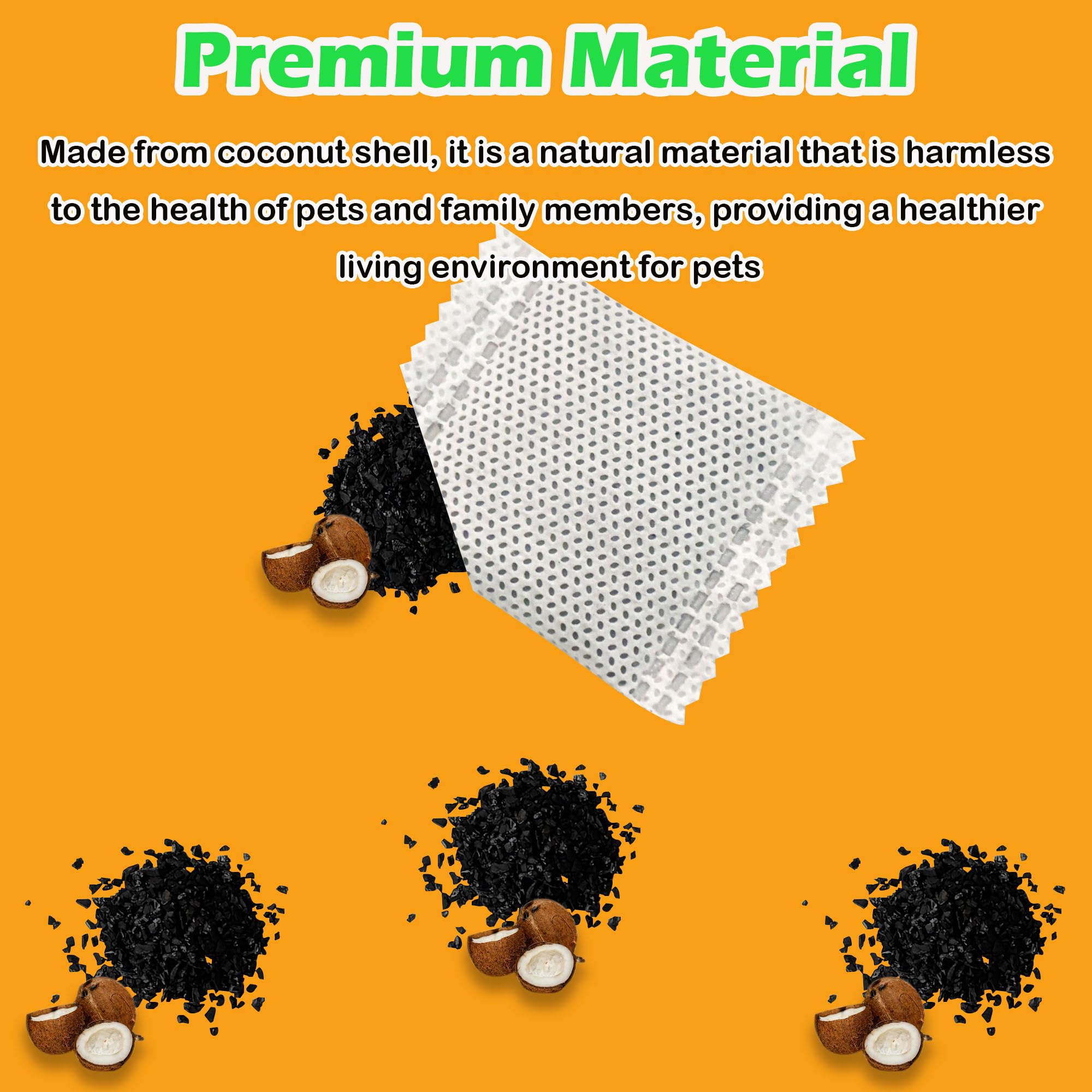 12 Pack Activated Charcoal Filters Refills for Meowant Automatic Litter Box, Pet Odor Eliminator for Meowant Self-Cleaning Cat Litter Box - image 3