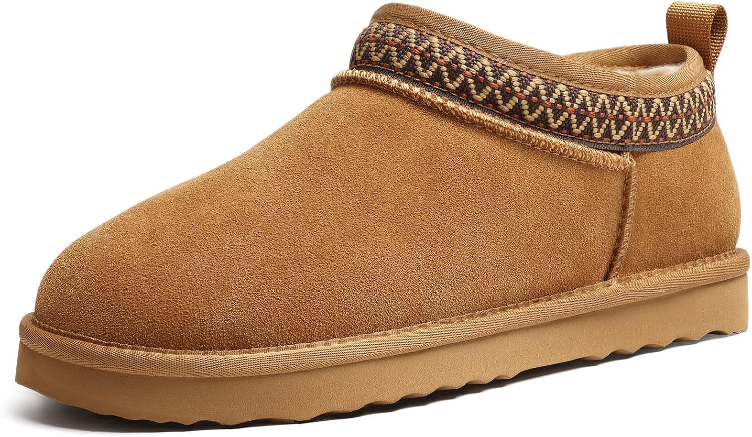 Litfun Genuine Suede Mini Boots for Women Winter Fuzzy Snow Boots Short Ankle Boot with Fur Lined - Image 3