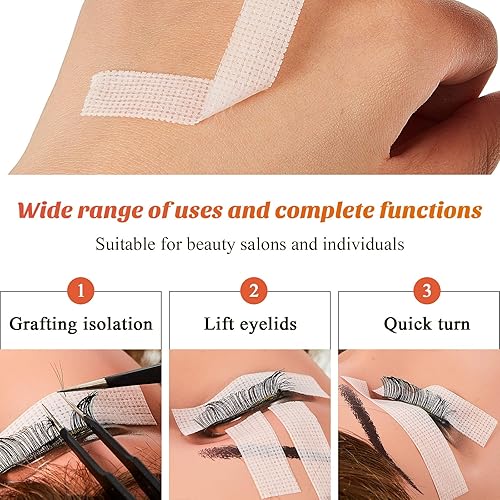 Miniatura 6 de 10 Rolls Eyelash Extension Tape Fabric Eyelash Tape Breathable Eyelash Grafting Tape False Eyelash Adhesive Non-woven Tape DIY Sticker for Eyelash