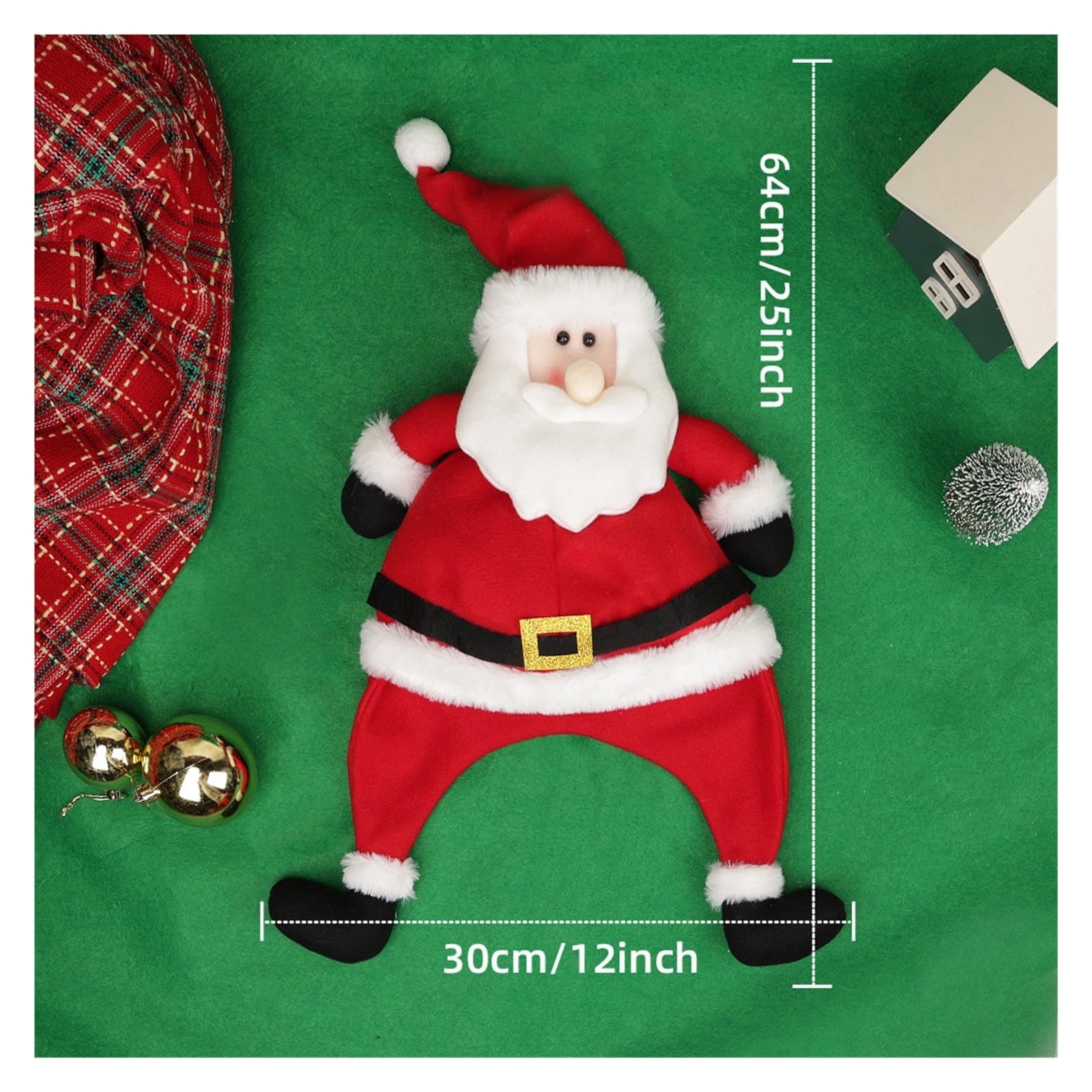 Decoración navideña, sombrero de Papá Noel para fiesta, sombrero largo para adultos, sombrero de vacaciones
