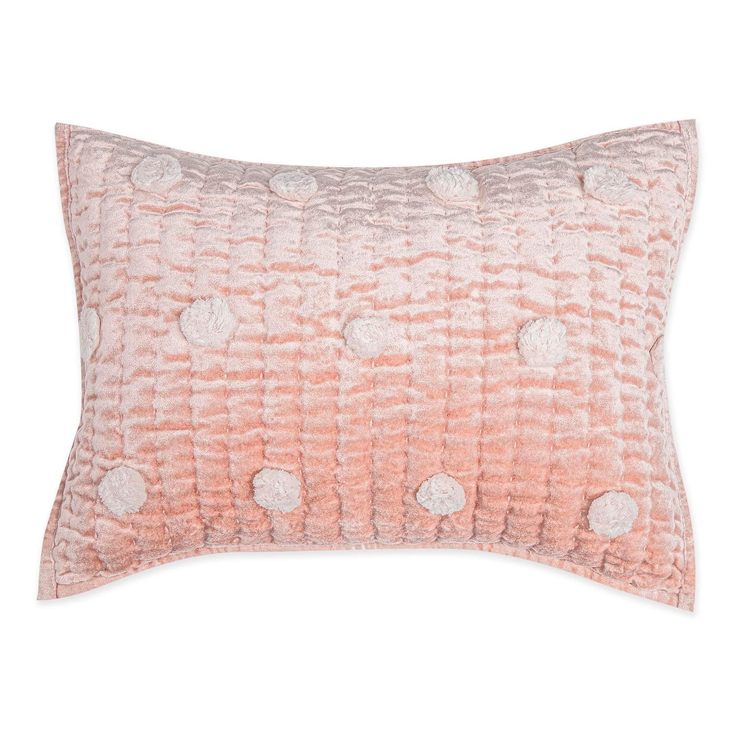 Crane Baby Velvel Pillow, Pink