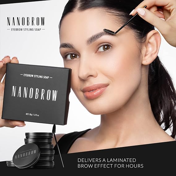 Nanobrow Eyebrow Styling Soap 30g - Soap for Brow Make-up, Brow styling and fixing