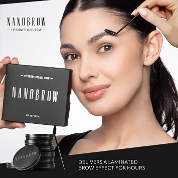 Nanobrow Eyebrow Styling Soap 30g - Soap for Brow Make-up, Brow styling and fixing