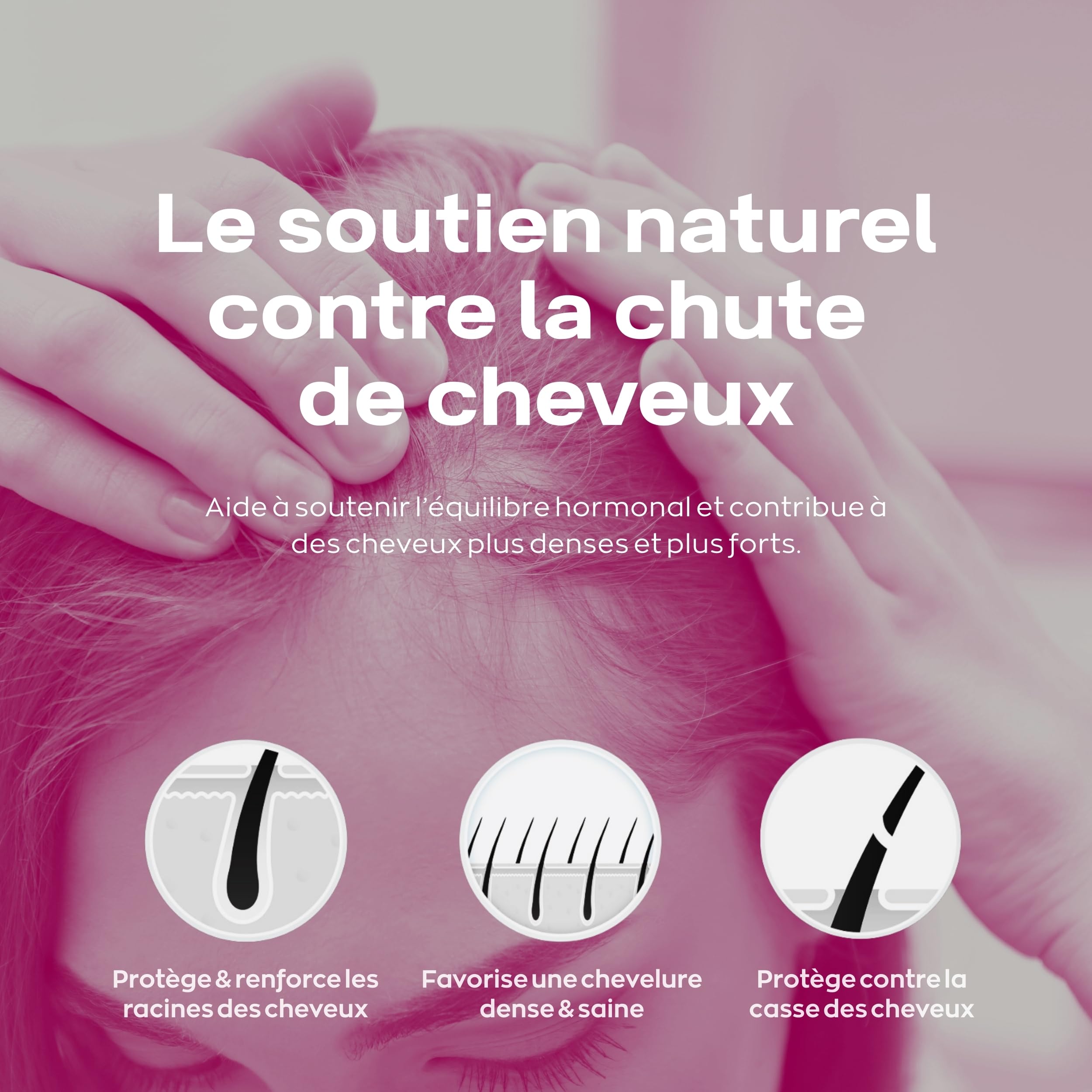 Xpecia woman - Formule dht bloquante anti-chute des cheveux pour la croissance des cheveux 60 comprimés