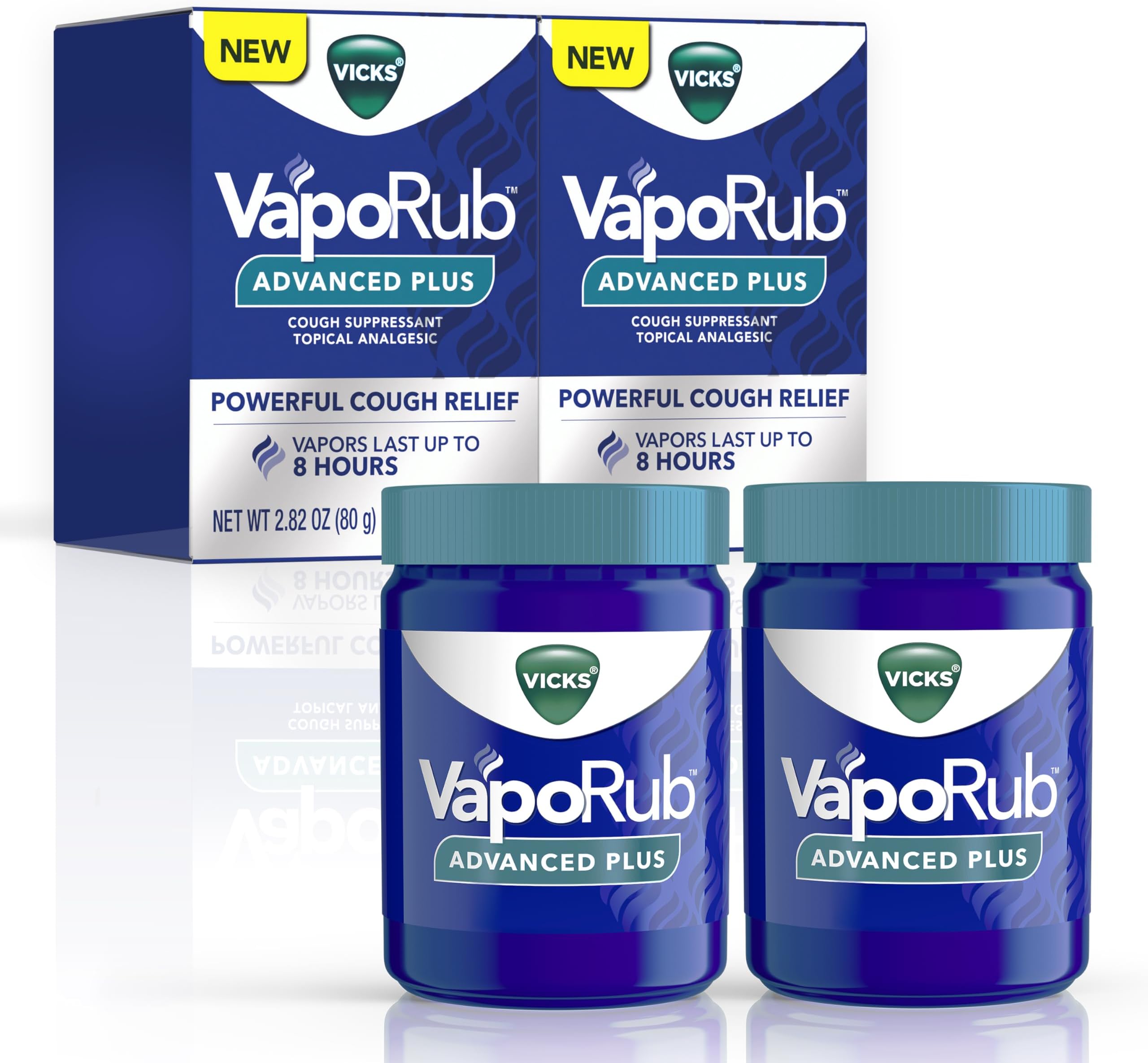 Vicks VapoRub Advanced Plus, Powerful Cough Suppressant