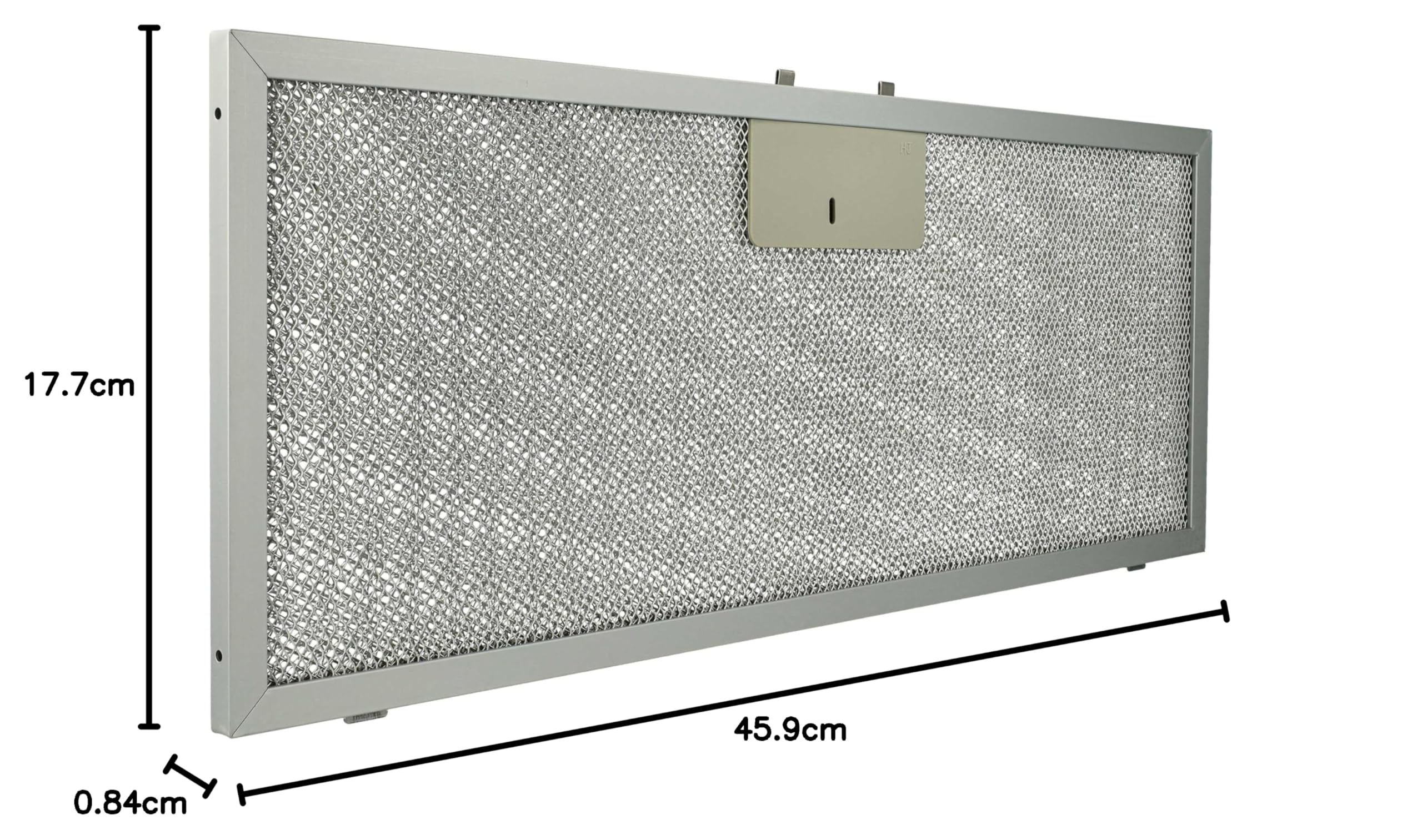 vhbw 1x Filtro metálico de grasa compatible con Elica ELIB 92 K28 SL 3V2L 208018946602 campana extractora - 45,9 x 17,7 x 0,85 cm metal