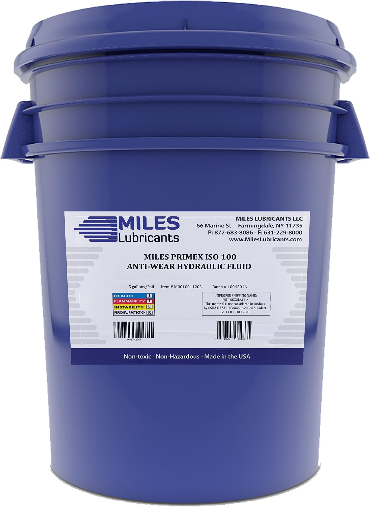 Primex ISO 100 Anti-Wear Hydraulic Fluid 5 Gallon Pail