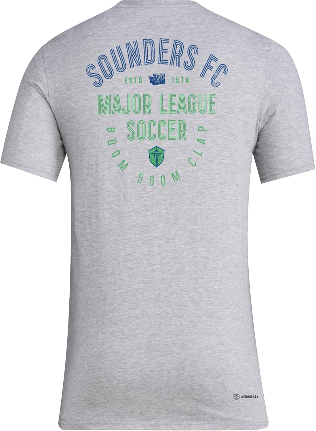 adidas Mens Seattle Sounders MLS Short Sleeve T-Shirt - Image 3