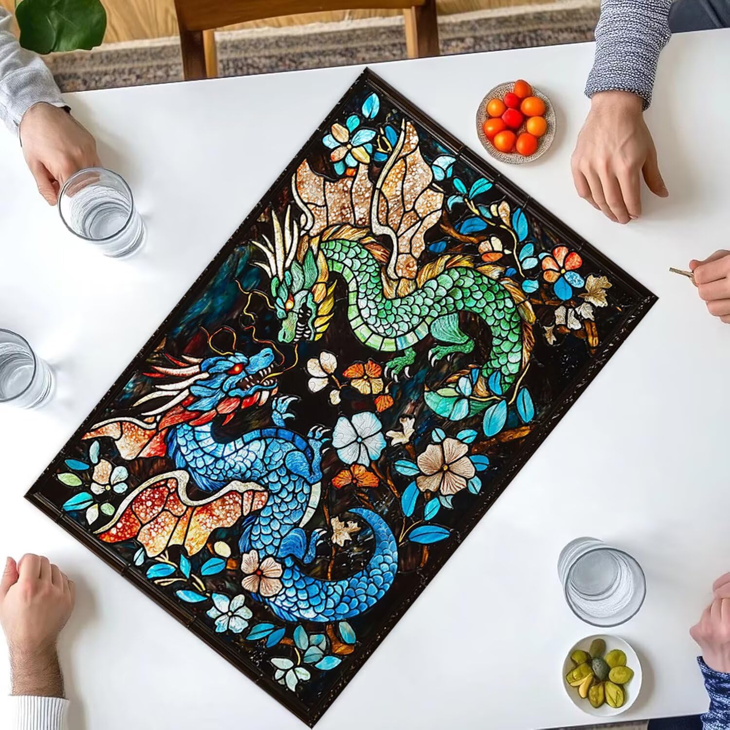 1500 Pezzi di Puzzle, drago1500 Pezzi di Puzzle per Adulti, Regalo di Anniversario, Regalo di Natale, Decorazione Della Casa, Prevenzione Della Degenerazione Cerebrale Negli Anziani v-547