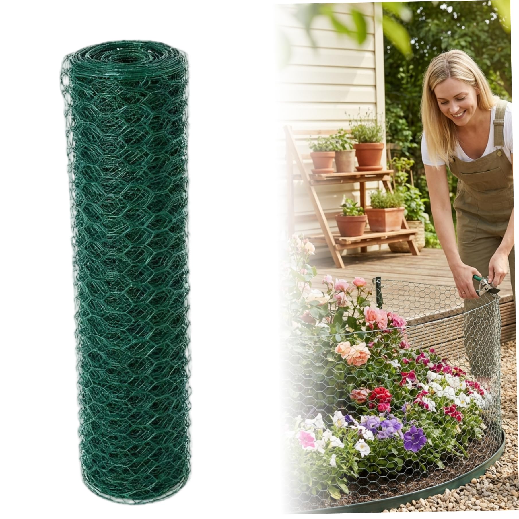 Fil de poulet flexible et malléable pour clôtures de jardin et loisirs créatifs - 7
