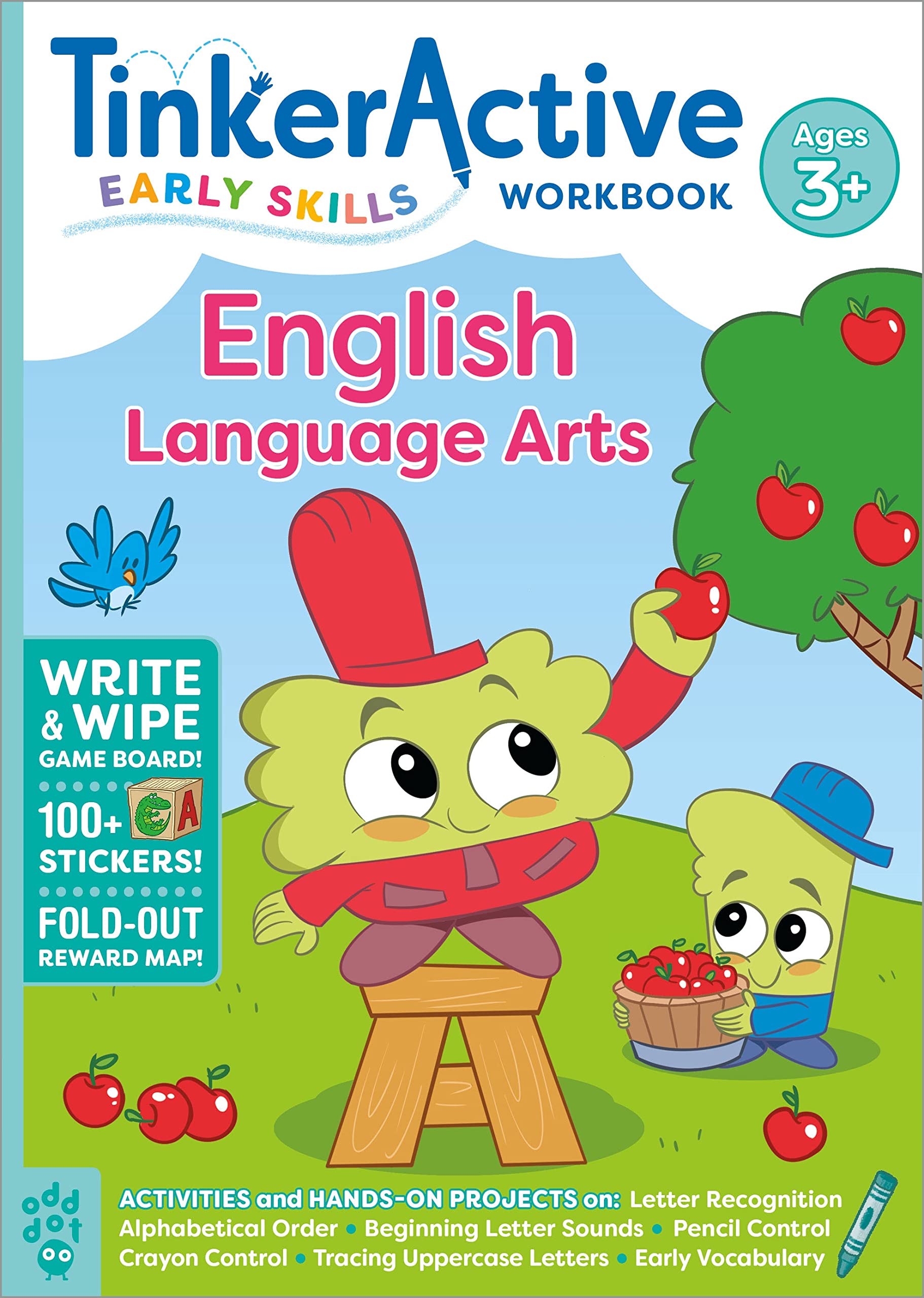TinkerActive Early Skills English Language Arts Workbook Ages 3+ (TinkerActive Workbooks)