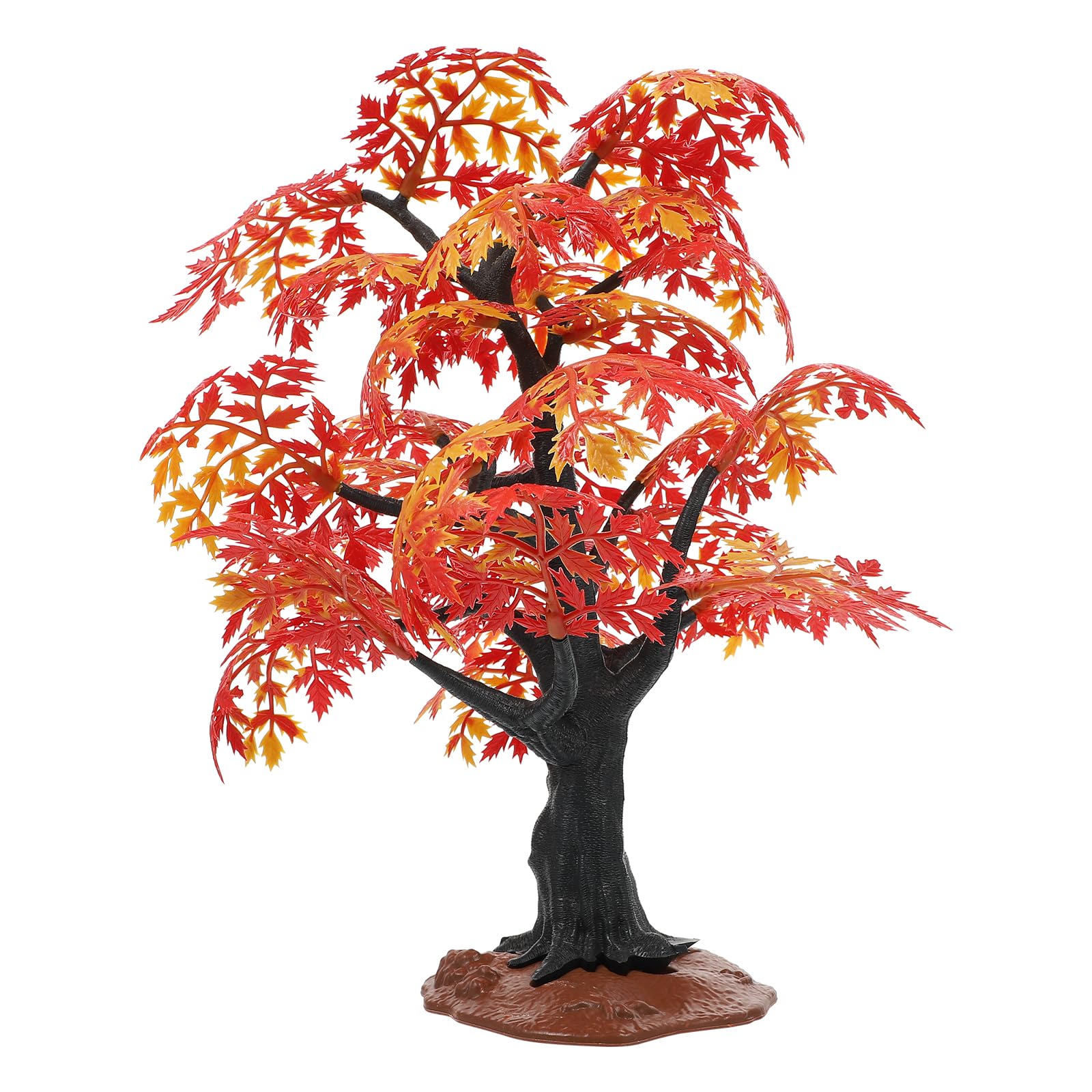 Garneck Miniature Maple Tree Model - Artificial Tree Scenery Landscape Model - Rainforest Diorama Supplies - Dollhouse Plant Mini Tree Garden Decor -