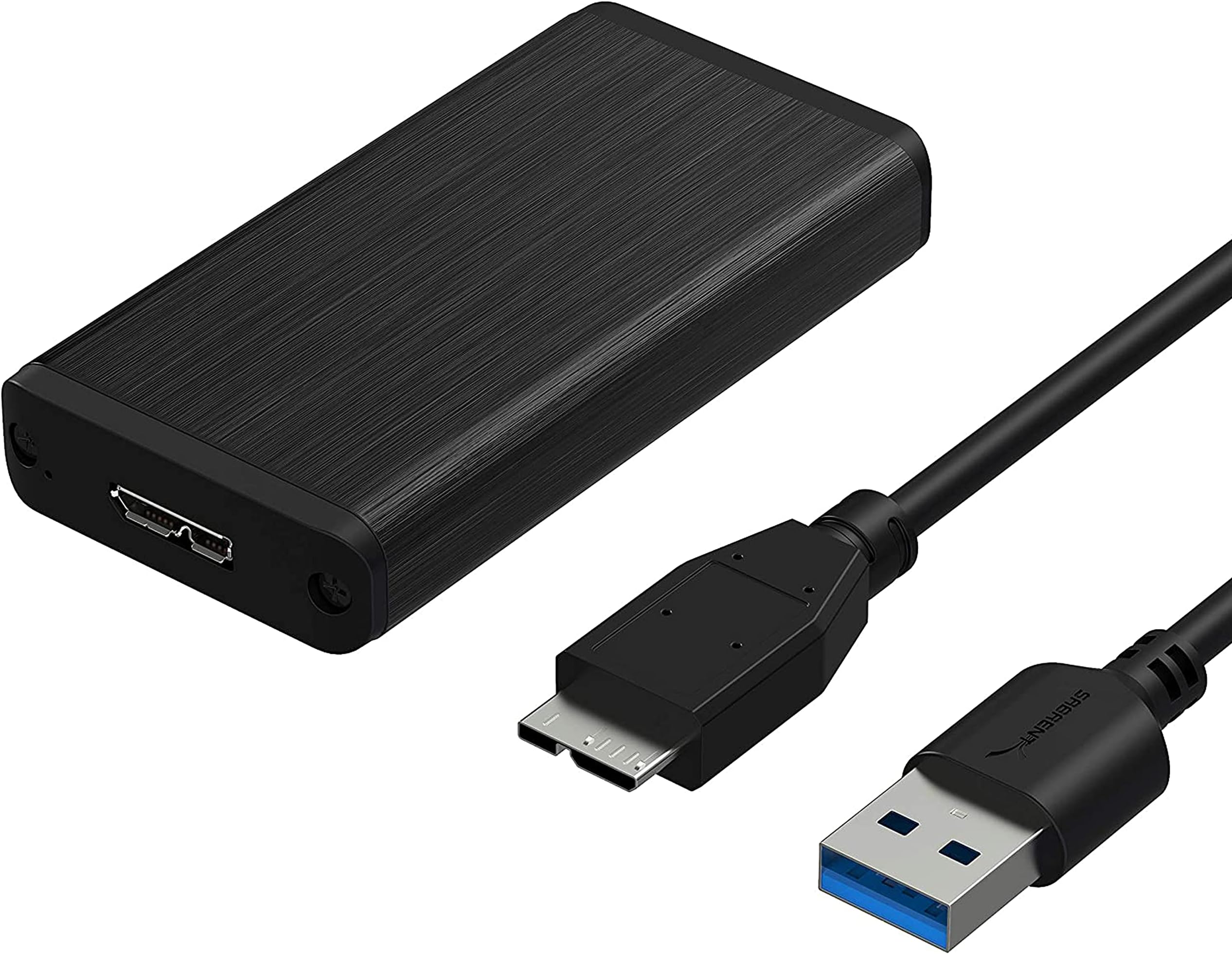 SABRENT USB 3.2x1 (3.2 Gen 1) mSATA II or III/6G SSD Enclosure Adapter [Support UASP] (EC-UKMS)