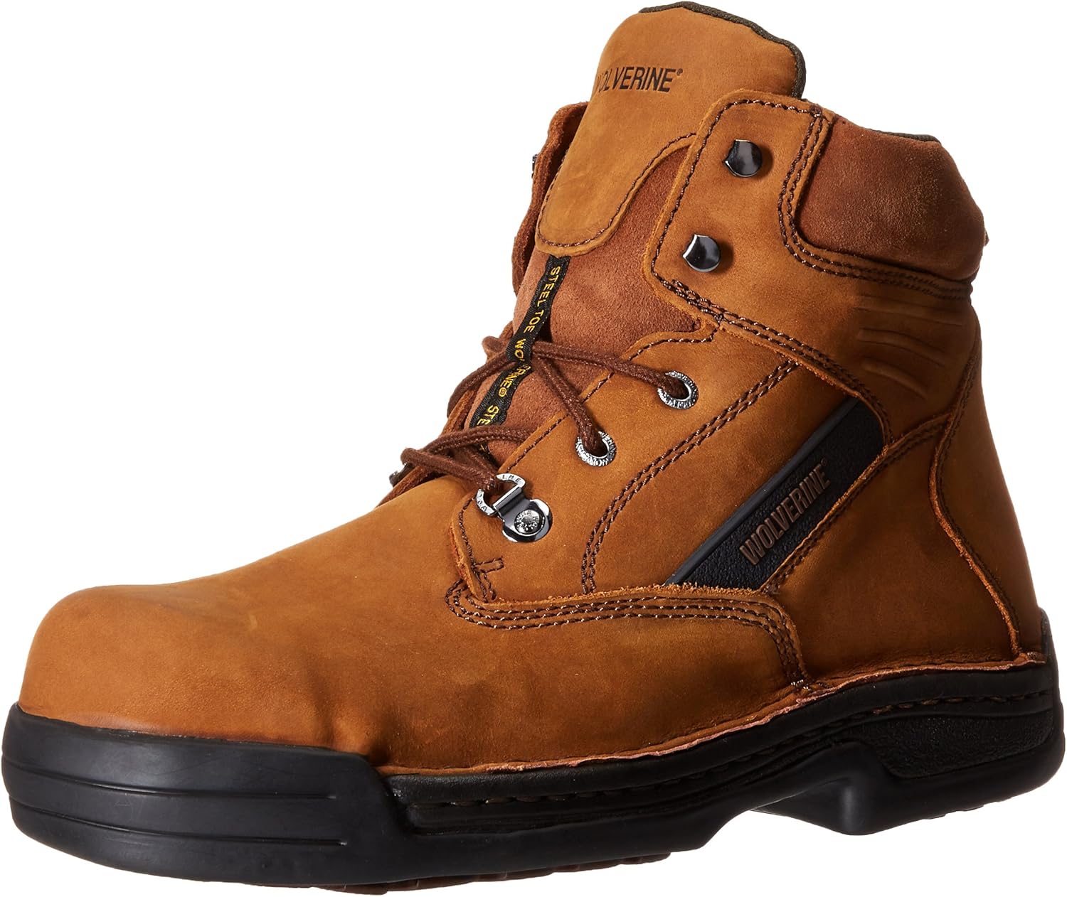 Wolverine Men's Dura Shock 6 Inch Opanka Steel Toe Boot Work Boot