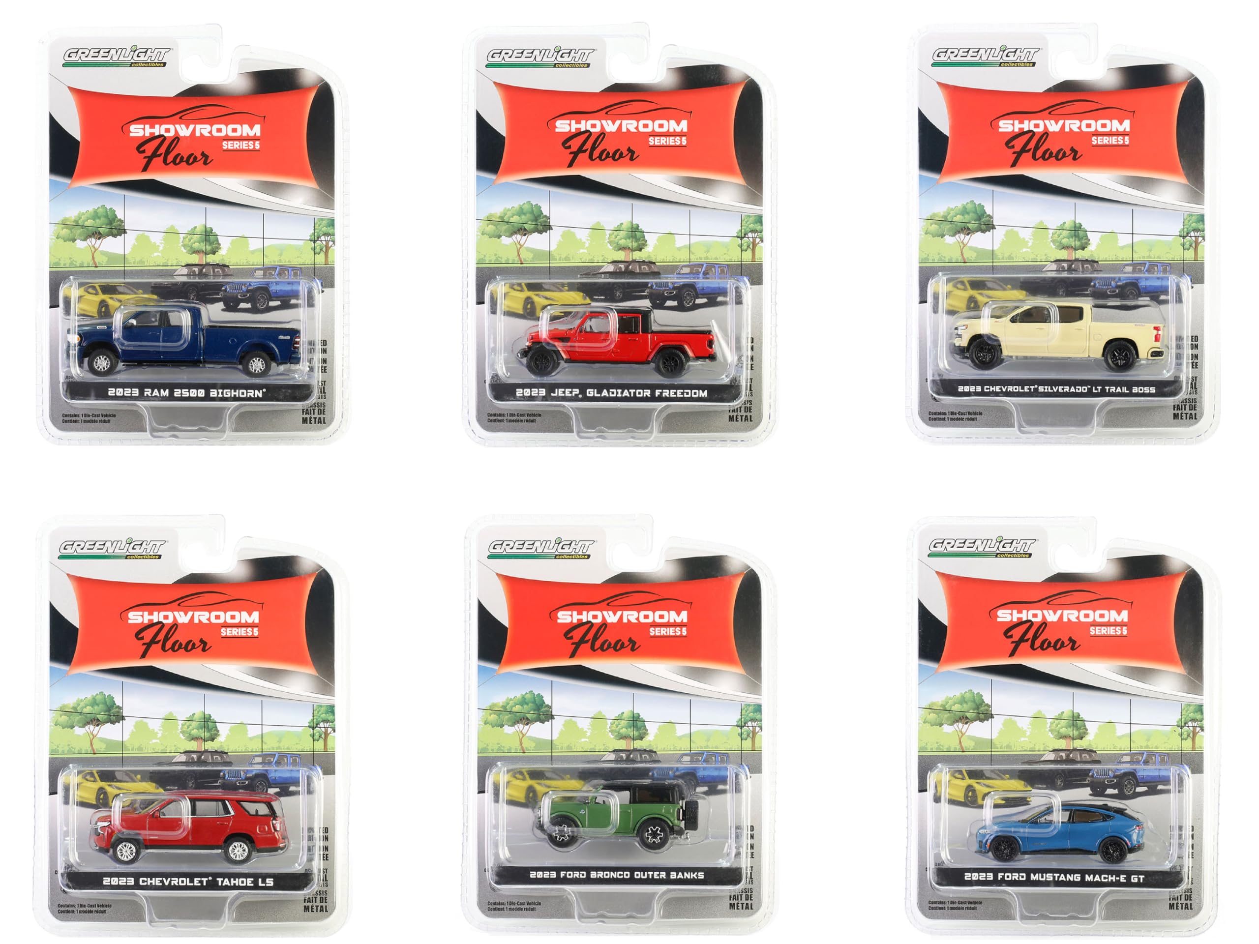 Amazon.com: Collectibles Showroom Floor Set of 6 Cars Series 5 1