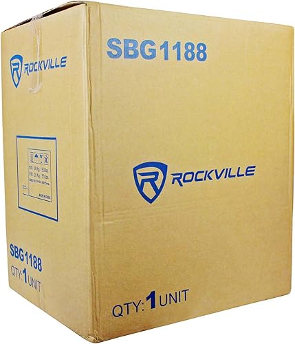Miniatura 14 de Rockville SBG1184 Subwoofer pasivo de 4 ohmios de 18 pulgadas y 1000 W, 500 W RMS, programa de 750 W, gabinete de doble puerto MDF, montaje