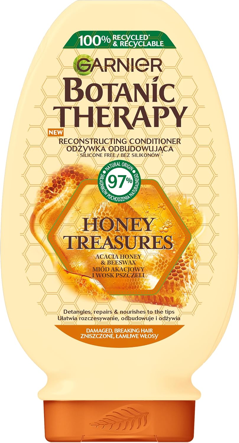 Garnier Botanic Therapy Miód & Propolis odżywka do włosów bardzo zniszczonych z rozdwajającymi się końcówkami, intensywnie regeneruje i odżywia, 200 ml