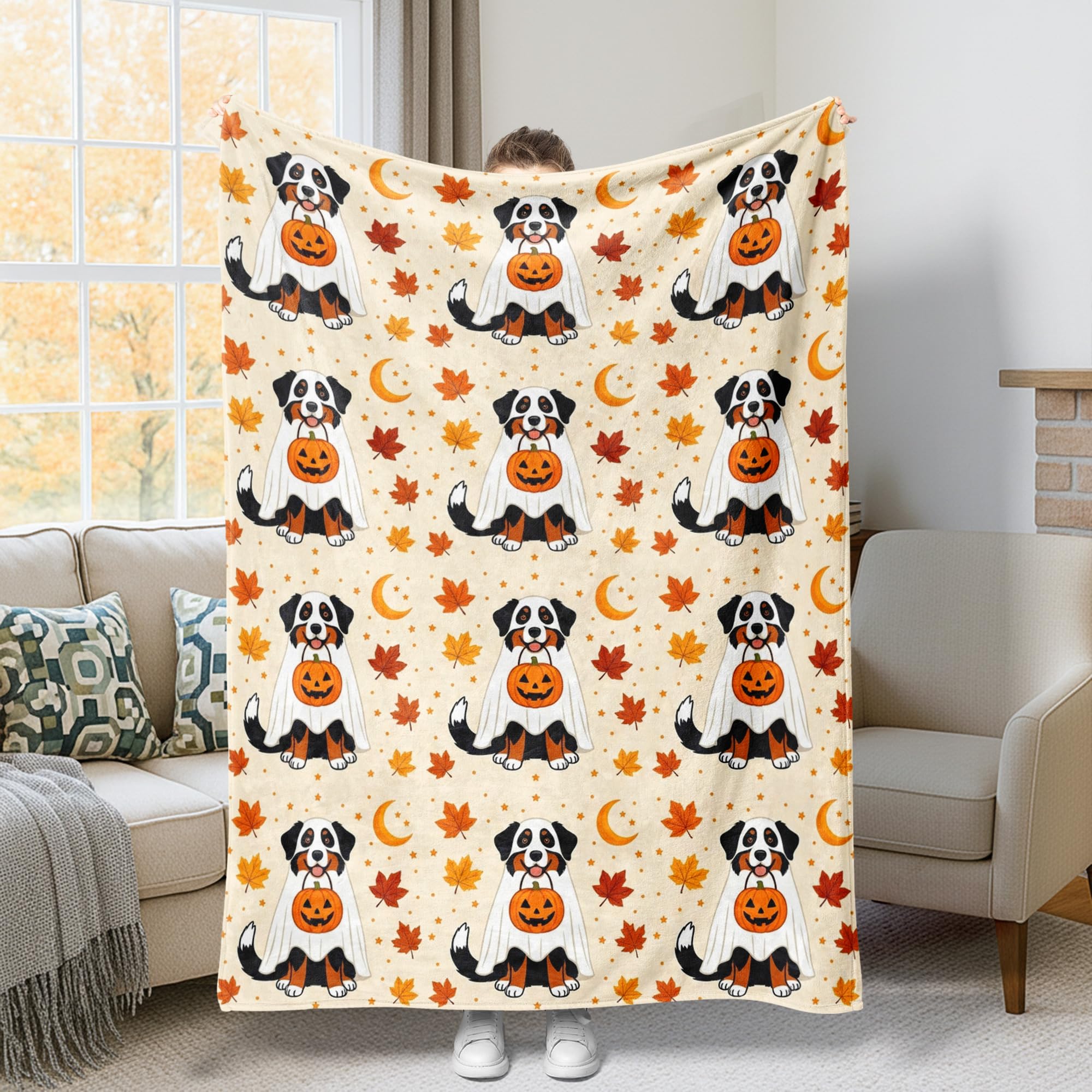 Couverture d'Halloween jet de lit flanelle douce plaid canapé voiture bureau