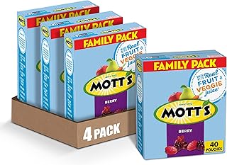 Berry Fruit Snacks Family Pack, 32 oz, 40 ct (Pack of 4)