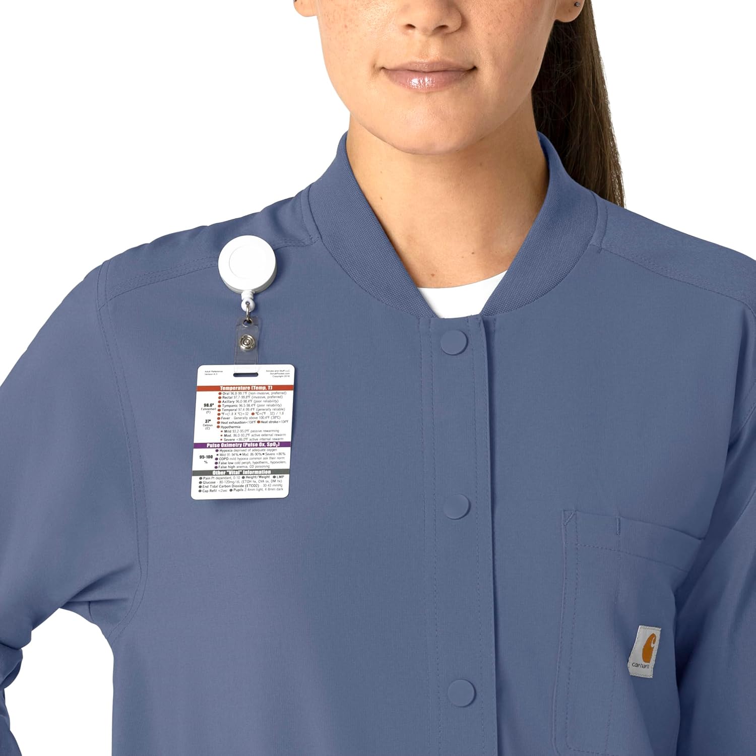 Carhartt Scrubs C81023 Women's Rugged Flex® Modern Fit Bonded Fleece Ja