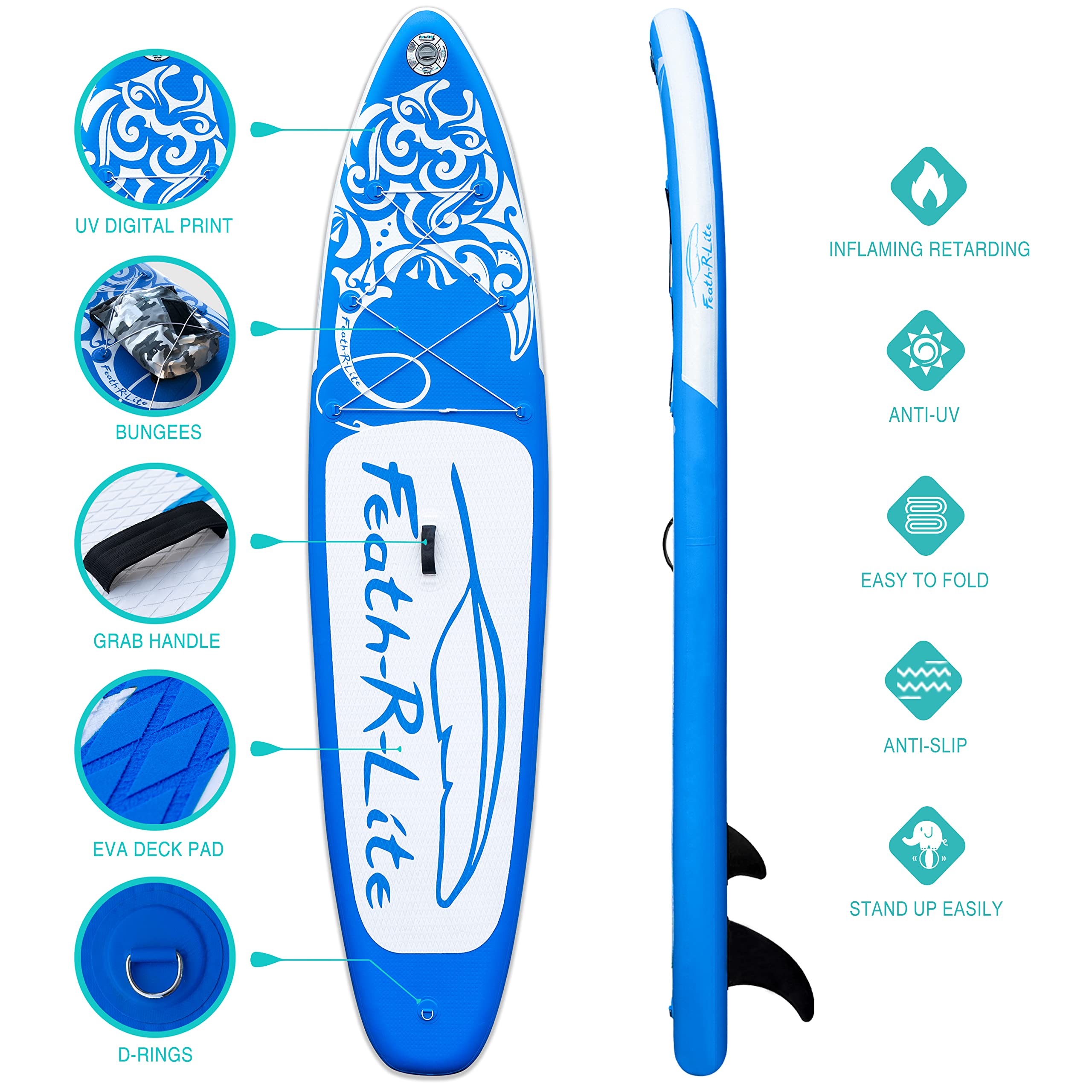 FEATHRLITE Inflatable Stand Up Paddle Board 11'6×33 FEATHRLITE Inflatable Stand Up Paddle Board 11'6×33
