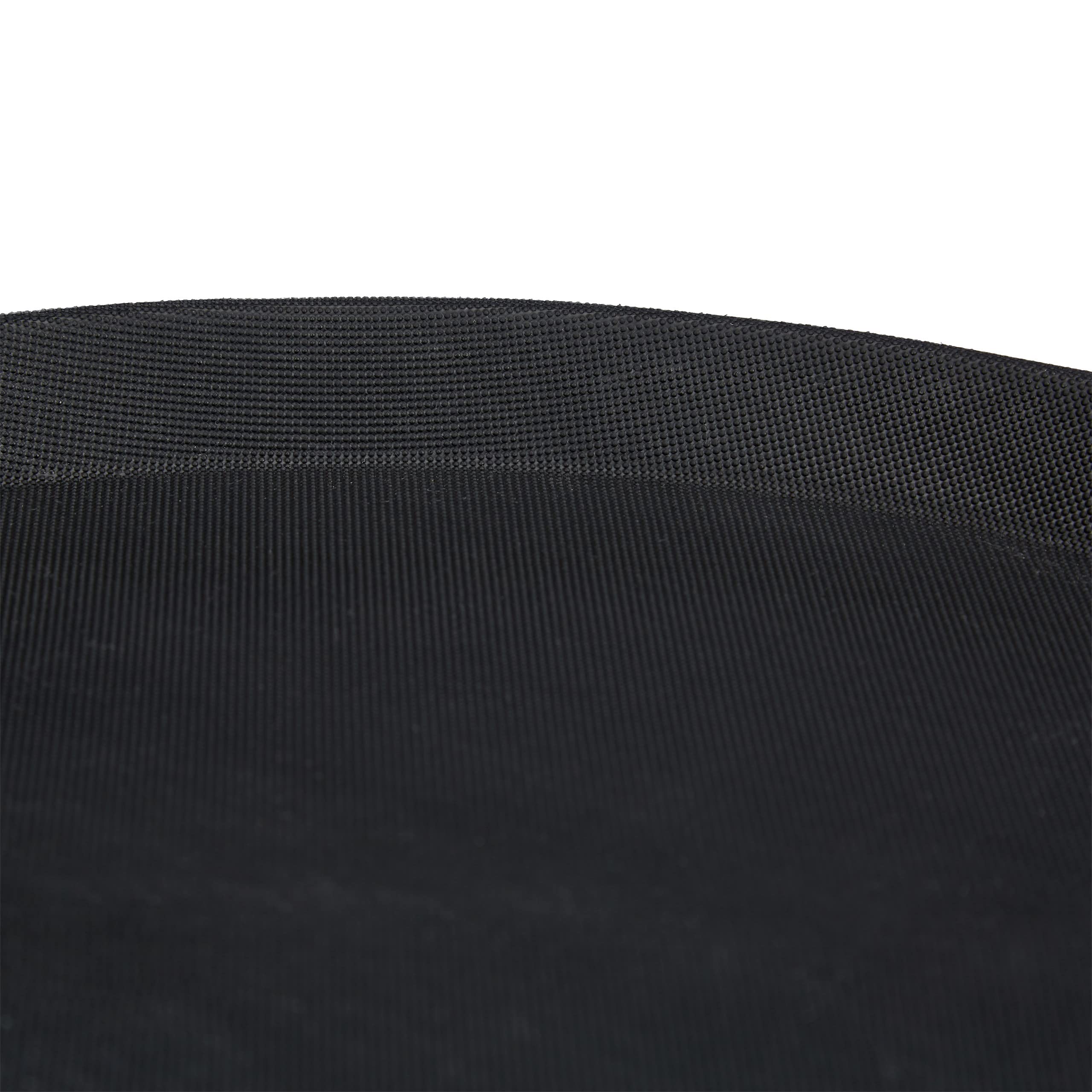 10 Bandejas Camarero Antideslizantes para Bar y Restaurante, Plástico, Negro, Ø 35 cm
