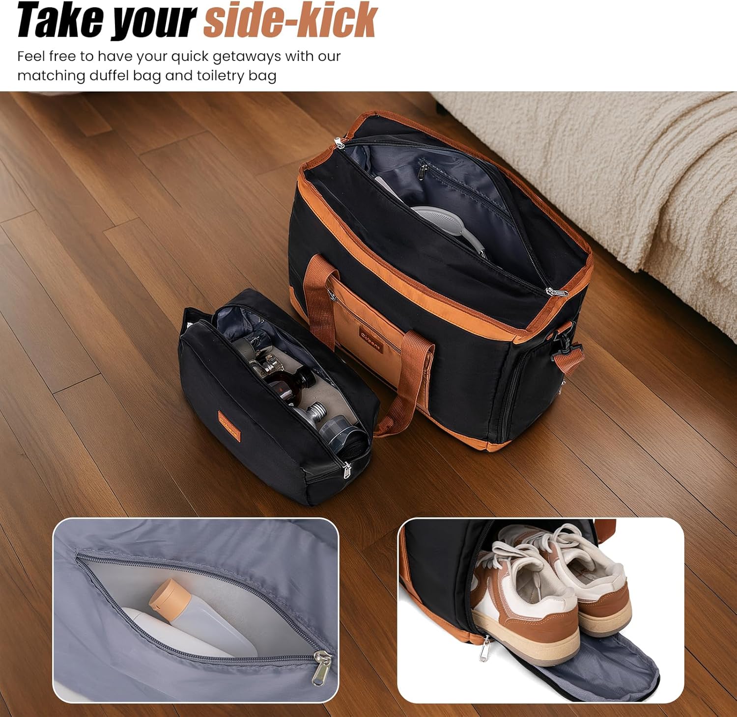 Expandable Luggage Sets 5 Piece with Detachable Spinner Wheels and TSA Lock,ABS Hard Case Suitcases with Wheels,Carry On Luggage Set - Image 6