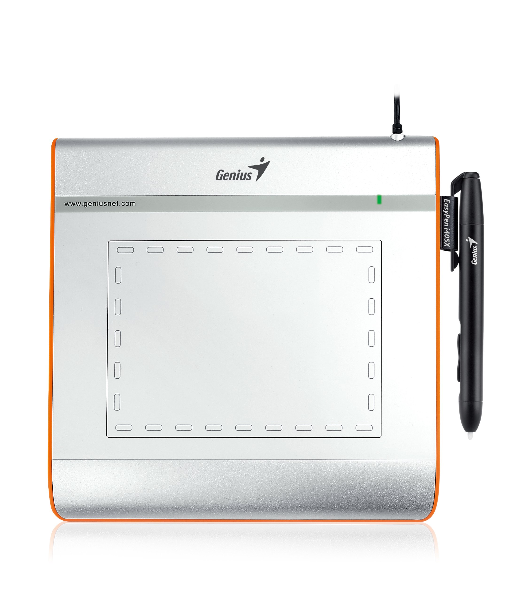 Genius Easy-Pen I405X Tavoletta Grafica, 4", Argento