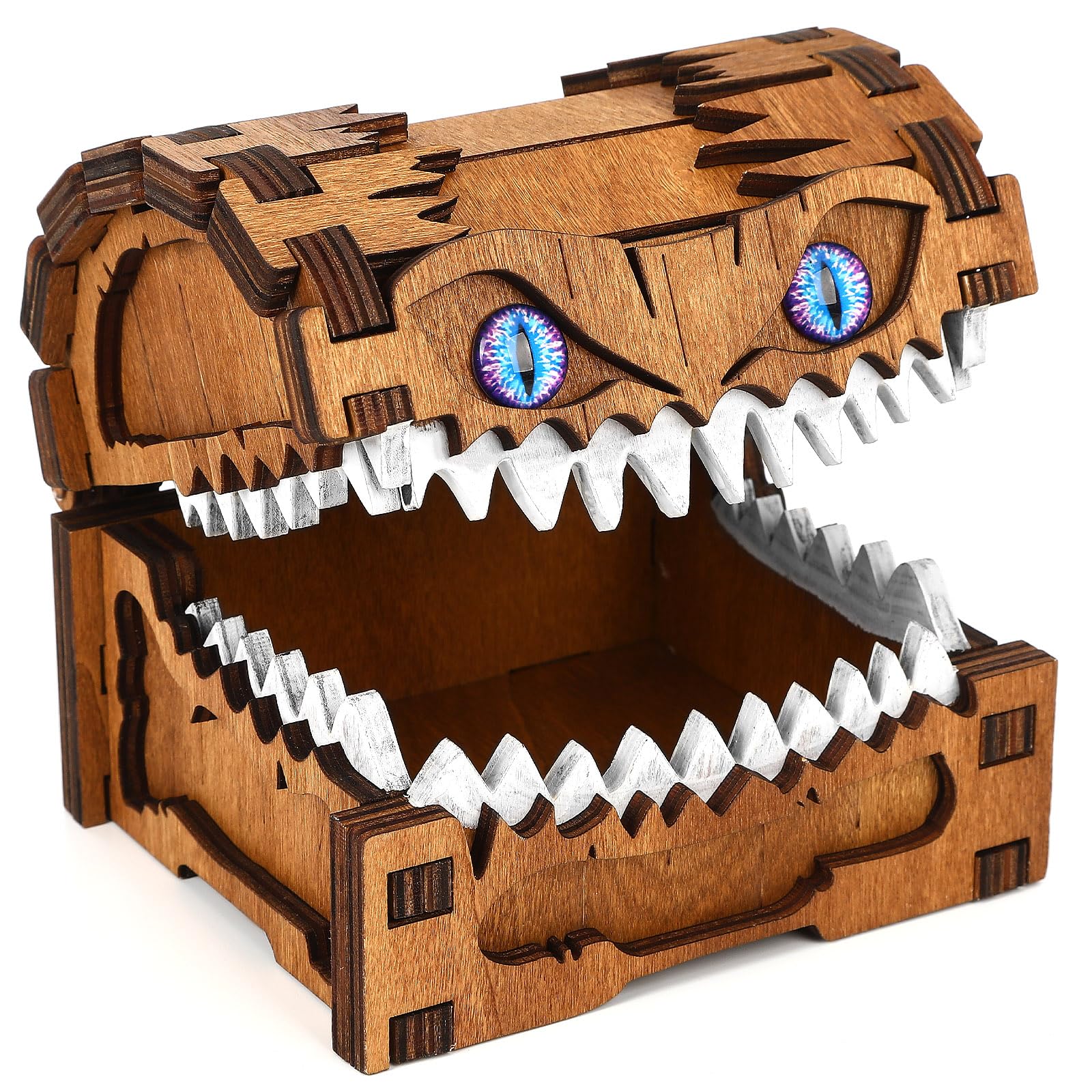 Amazon.com: JULEASEL Mimic Dice Box – Wooden Monster Treasure