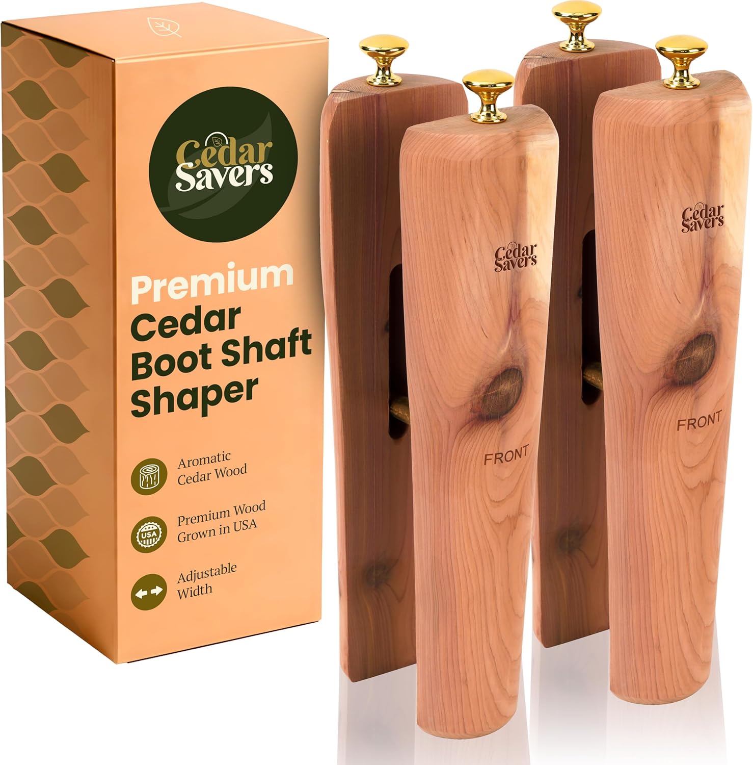 Boot Shapers for Tall Boots, Cedar Wood Boot Tree Shaft Shaper, Calf Stretcher Insert Fillers for Men & Women