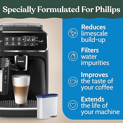 Miniatura 3 de Roobi Filtros de agua Philips compatibles. Especialmente diseñados para máquinas de café Philips, filtros de agua limpia Aqua Neutral de carbono.