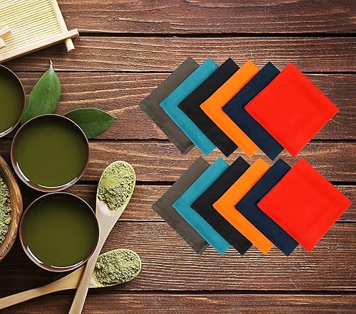 Vista 326 de Ruvanti Servilletas de algodón 12 unidades, servilletas de tela suaves y cómodas, servilletas de lino de calidad hotelera de lujo – Servilletas