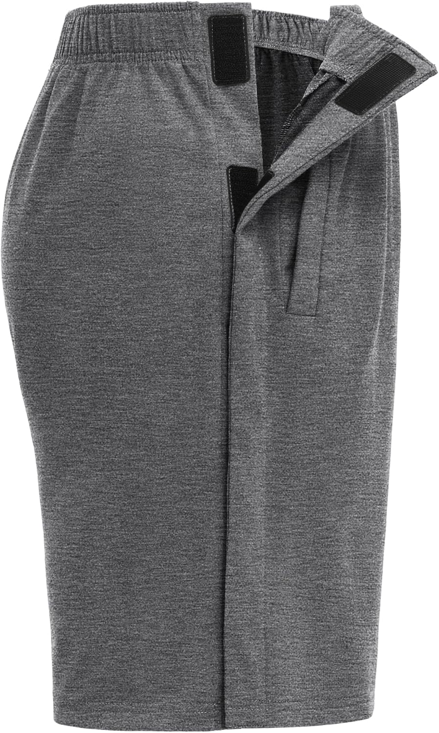 Deyeek Unisex Tear Away Shorts 9" Snap On Athletic Shorts Cotton Post Knee Hip Surgery Recovery Lounge Short with Pockets - Image 8