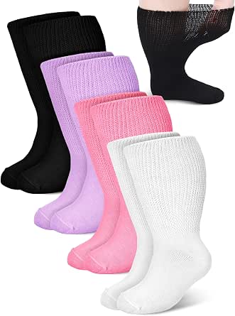 Bunnycool 4 Pairs Extra Wide Socks Swollen Feet Lymphedema, 10-13 ...