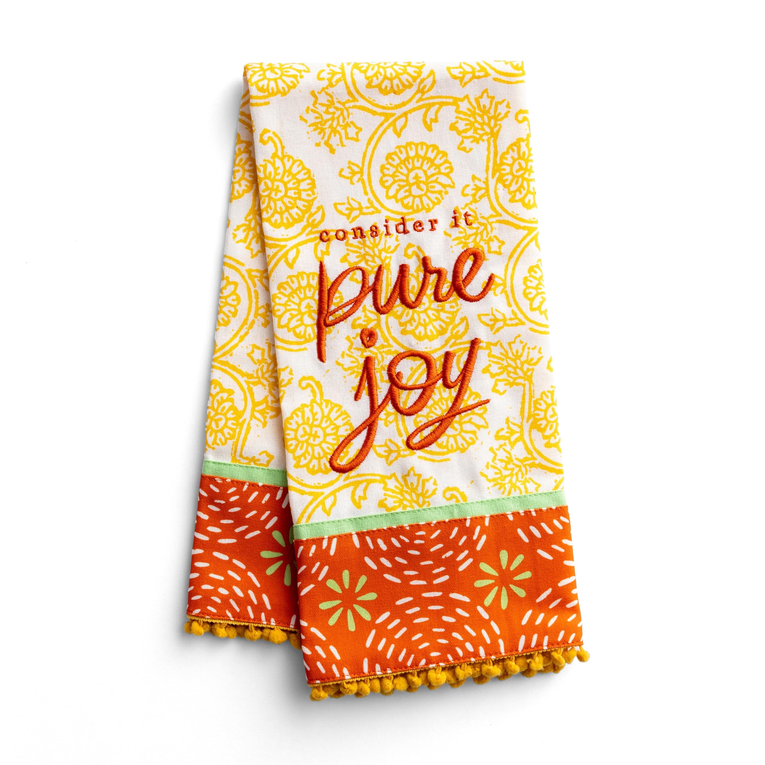 DaySpring - Aarti Sequeira - Consider It Pure Joy Tea Towel, 18" x 26"