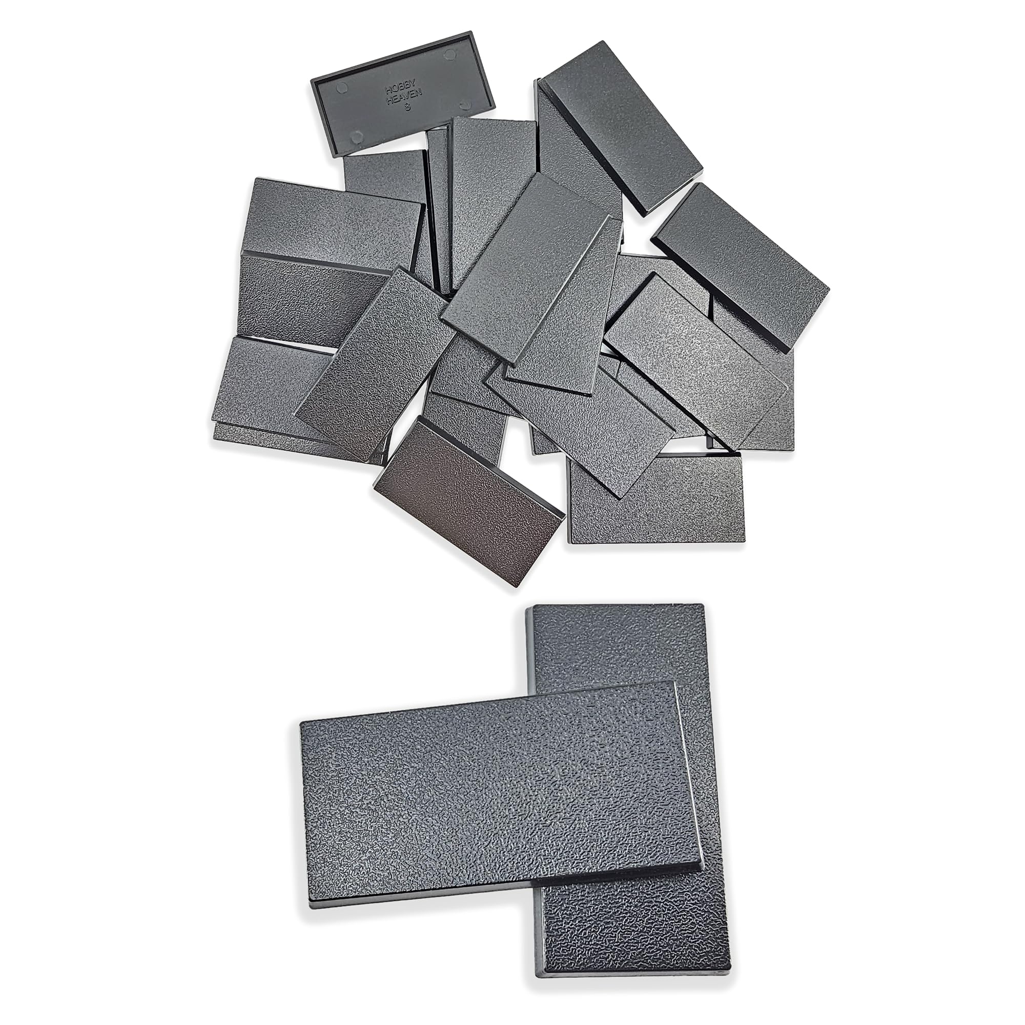 Hobby Heaven 60x30mm Rectangle Plastic Bases Models Miniatures Wargames (25 pcs)