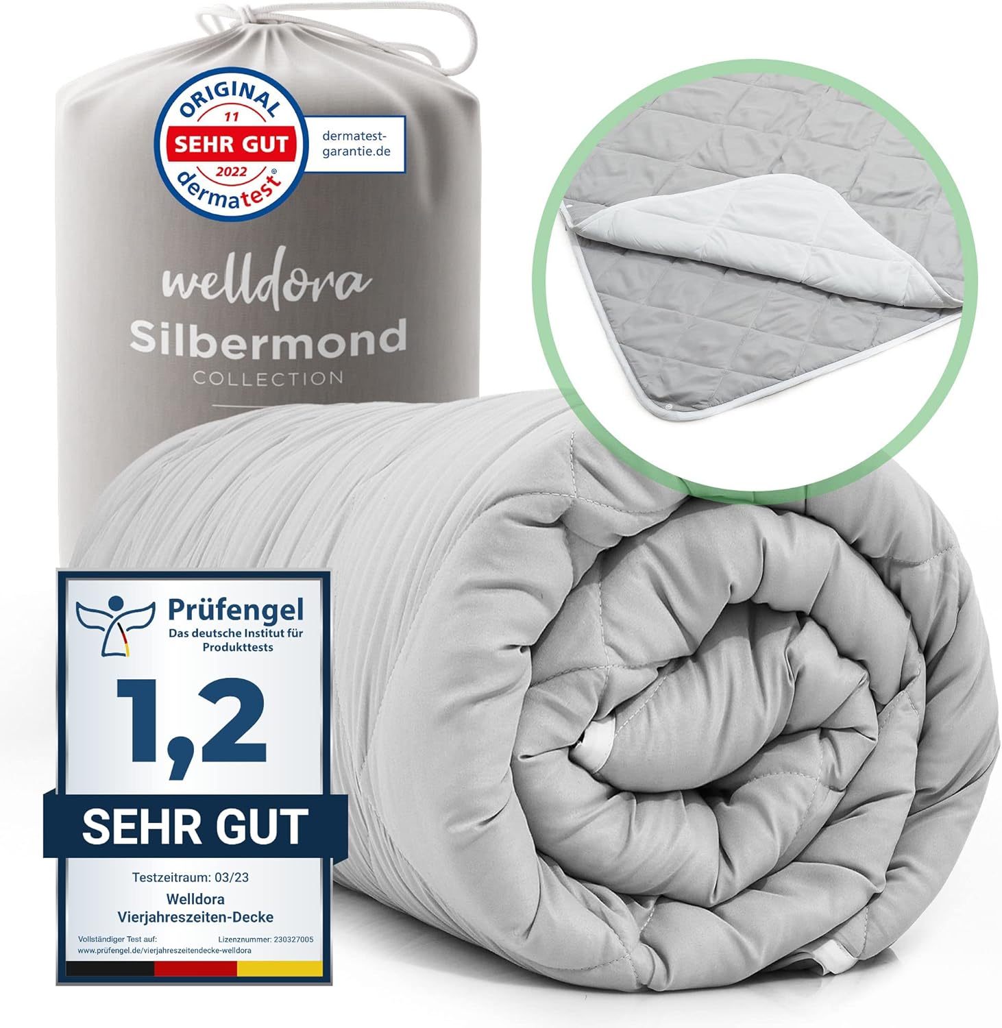 Welldora OPTICLIMA Sommerdecke & Winterdecke Zweiteilige 2 in 1