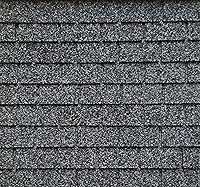 Alessio Miniatures Salt & Pepper Asphalt Shingles - Realistic 1:12 Scale Dollhouse Roofing, 8 Strips Cover 144-157 Sq In