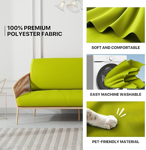 Miniatura 4 de MoNiBloom Funda elástica para futón individual, sin brazos, funda para sofá sin brazos, protector de muebles, funda lavable con cremallera para