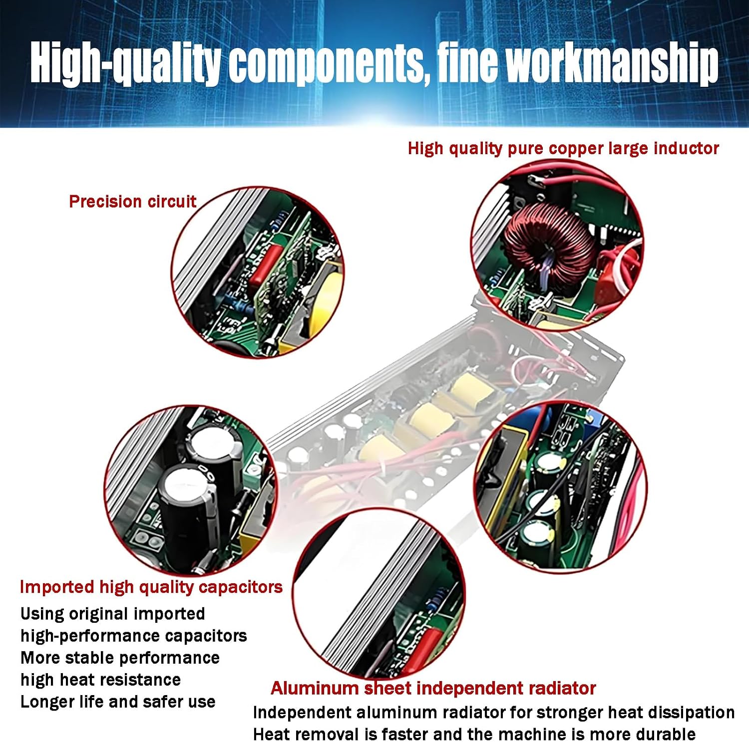 High Power Pure Sine Voltage Converter 12V 24V 48V 60V 72V to 110V 220V | 1600W - 16000W Domestic Transformer Car Inverter with Display for Auto Trucks(1600W,12Vto110V)