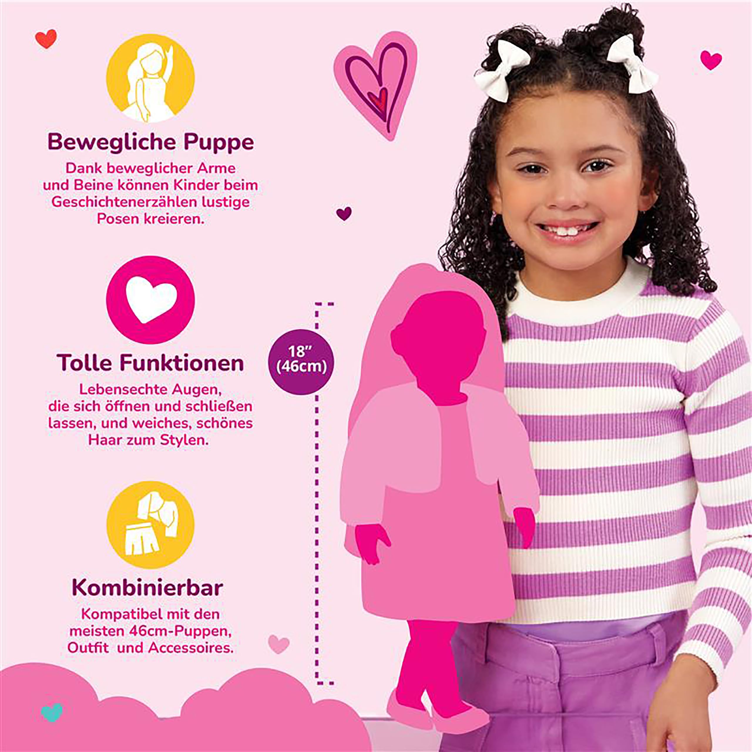 Our Generation 45 cm lalka Lily Anna bez książki
